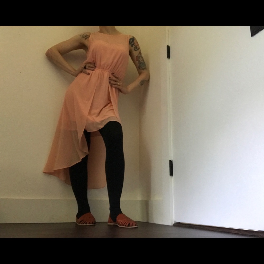 Forever 21 Peach High-Low Dress - Picture 2 of 13